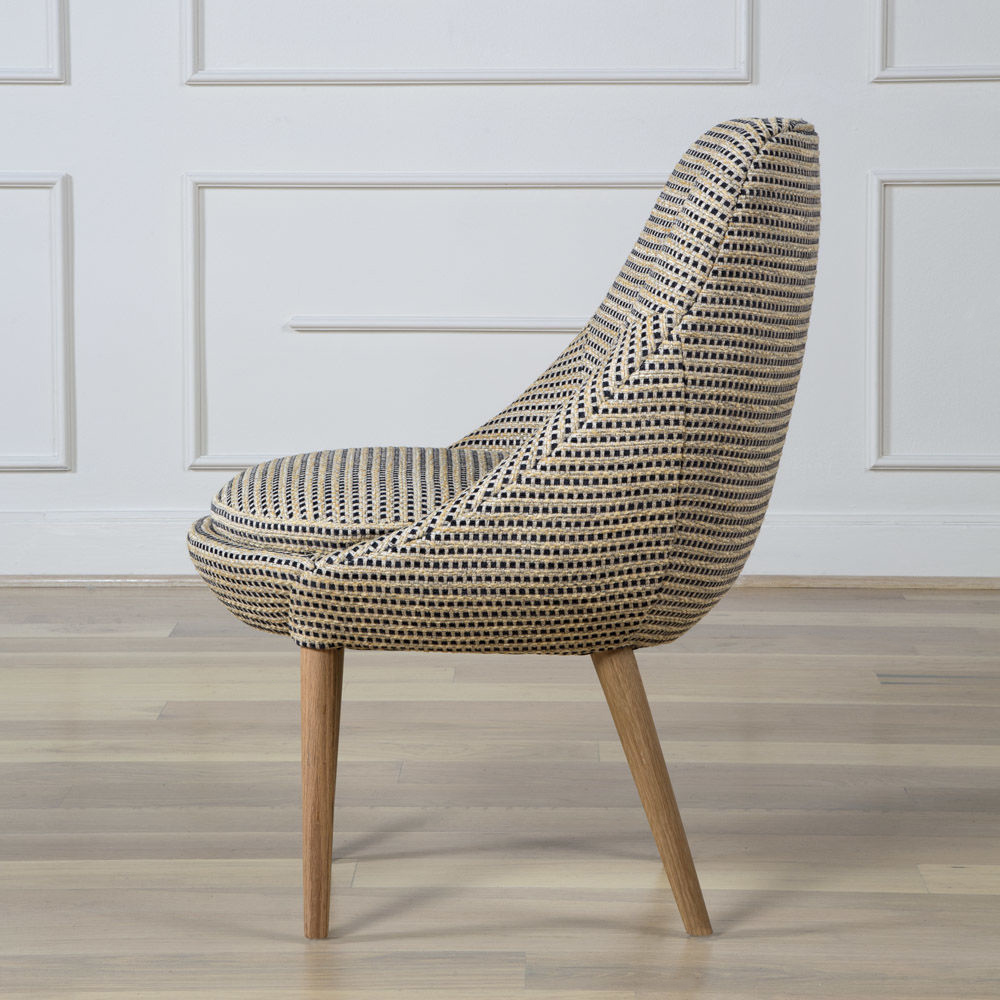SONARA SIDE CHAIR - NAT OAK w/ MARTEL HAY